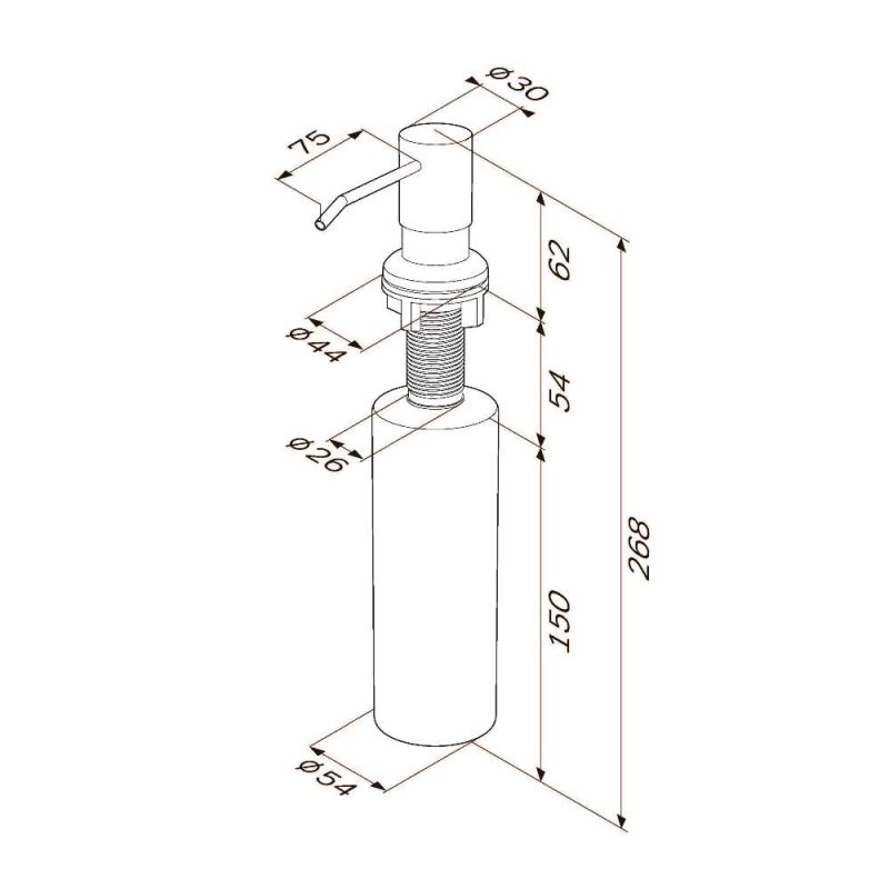 Дозатор для моющего средства AM.PM X-Joy A8437122 Черный
