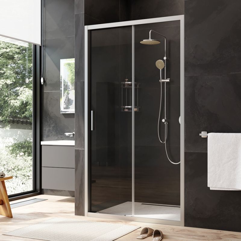 Душевая дверь AM.PM Gem Solo 110 W90G-110-1-195MT профиль Хром матовый стекло прозрачное