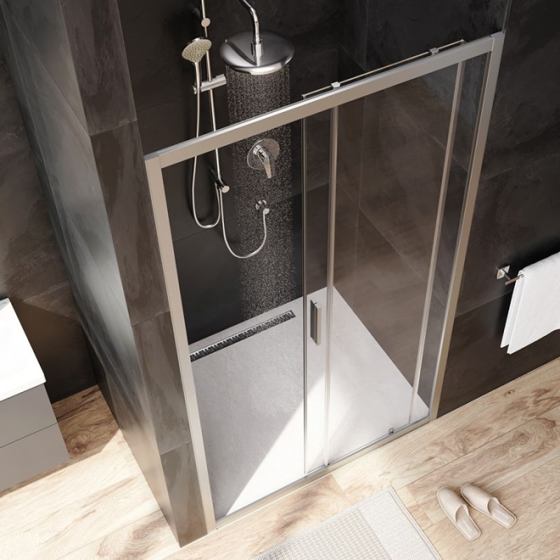 Душевая дверь AM.PM Gem Solo 110 W90G-110-1-195MT профиль Хром матовый стекло прозрачное