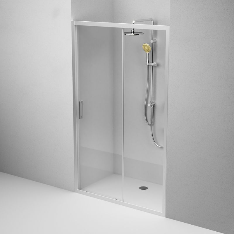 Душевая дверь AM.PM Gem 120 W90G-120-1-195MT профиль Хром матовый стекло прозрачное