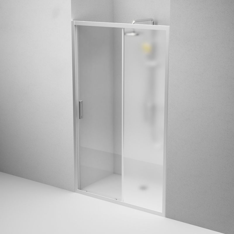 Душевая дверь AM.PM Gem 120 W90G-120-1-195MM профиль Хром матовый стекло матовое-прозрачное