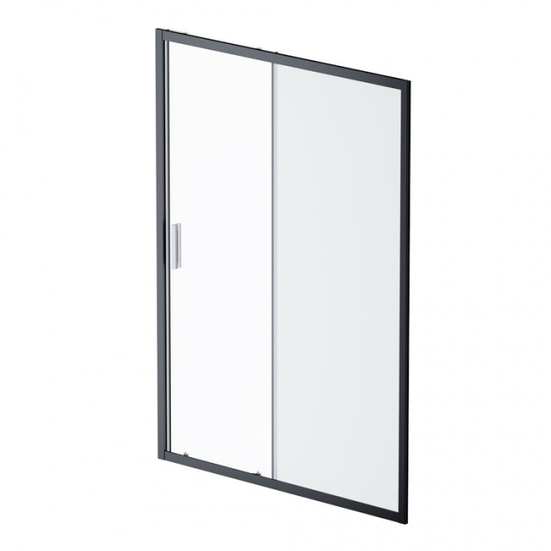 Душевая дверь AM.PM Gem 140 W90G-140-1-195BM профиль Черный матовый стекло матовое-прозрачное