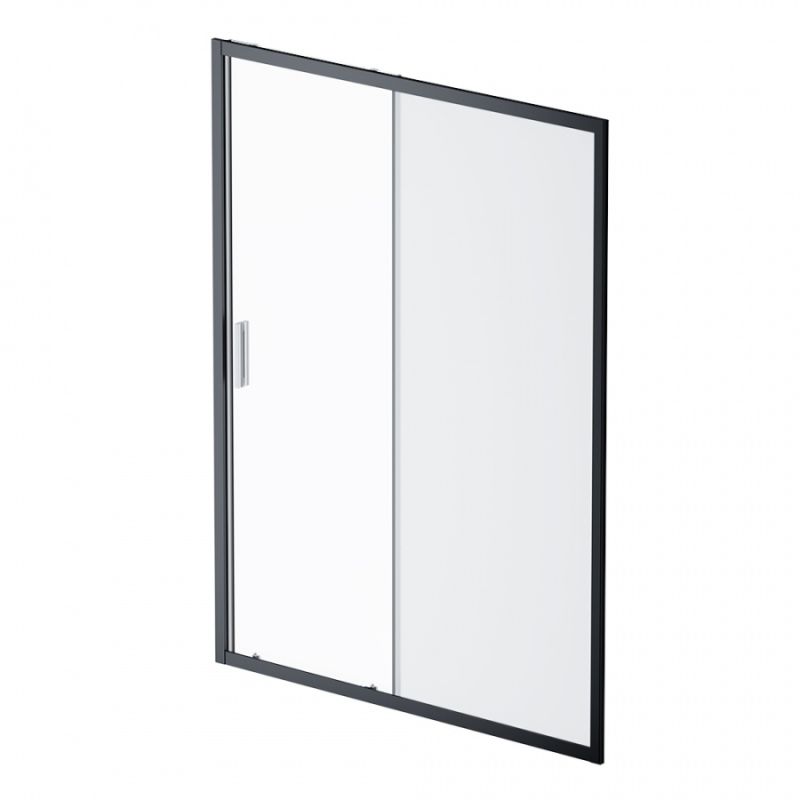 Душевая дверь AM.PM Gem 150 W90G-150-1-195BM профиль Черный матовый стекло матовое-прозрачное