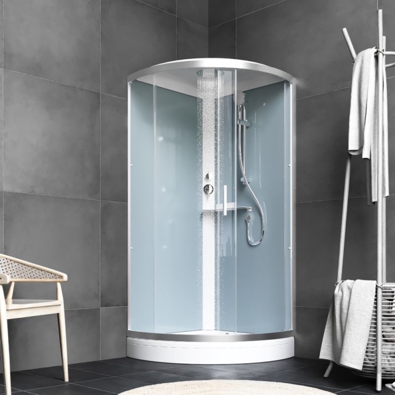 Душевая кабина AM.PM X-Joy W88C-401-090WT с крышей, белый