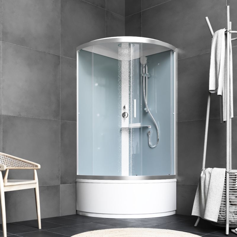 Душевая кабина AM.PM X-Joy W88C-401A-090WT с крышей, белый