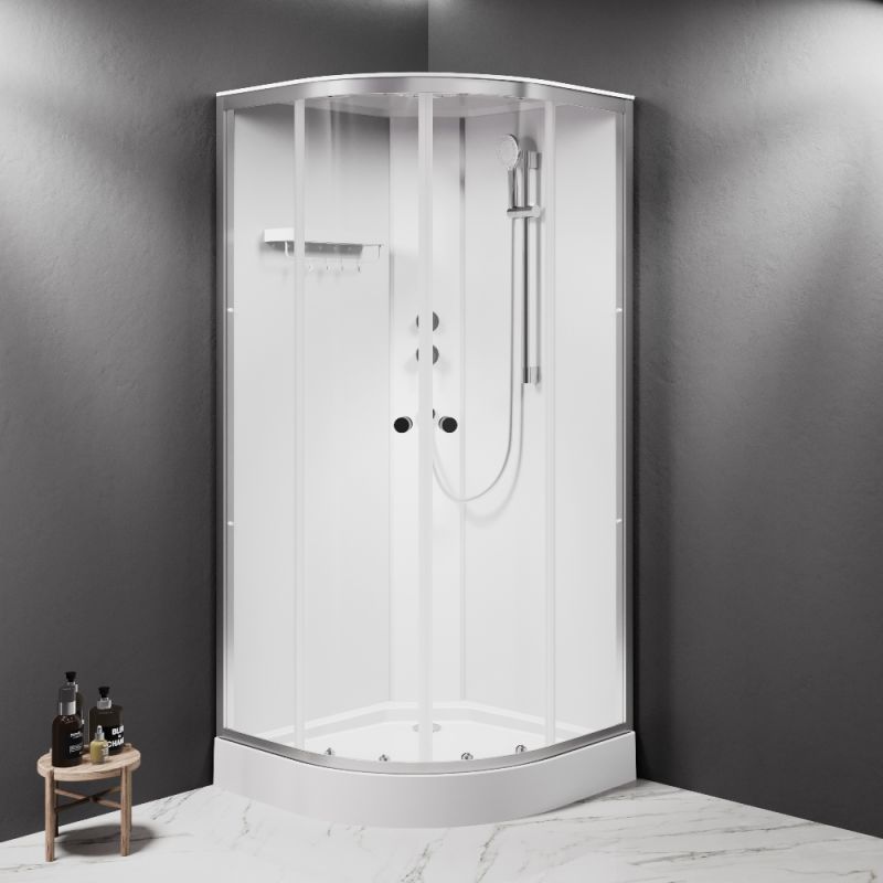 Душевая кабина AM.PM X-Joy W94C-401-090MT 90х90 см, низкий поддон, матовый хром