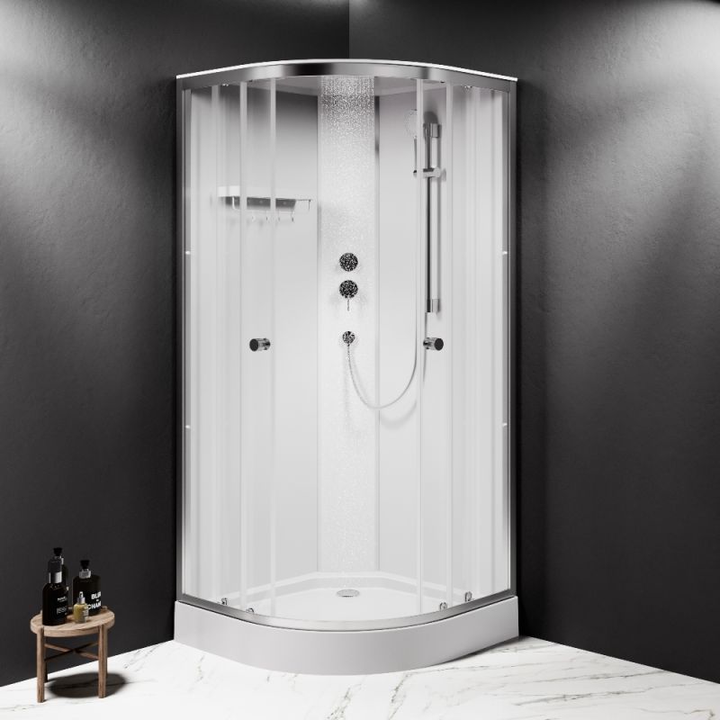 Душевая кабина AM.PM X-Joy W94C-401-090MT 90х90 см, низкий поддон, матовый хром