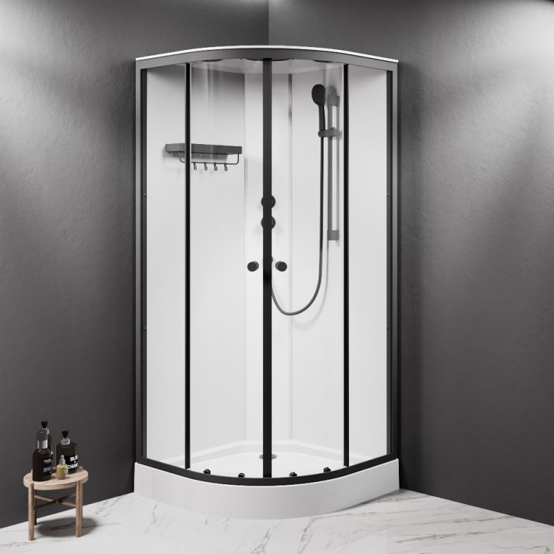 Душевая кабина AM.PM X-Joy W94C-401-090BT 90х90 см, низкий поддон, матовый черный