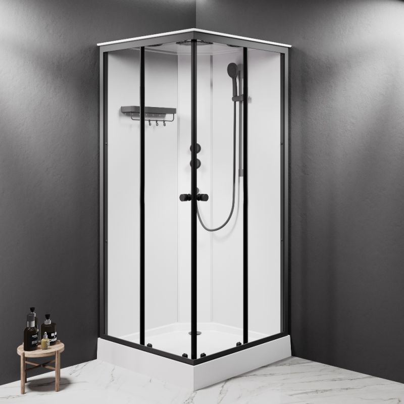 Душевая кабина AM.PM X-Joy Square W94C-403-090BT 90х90 см, матовый черный