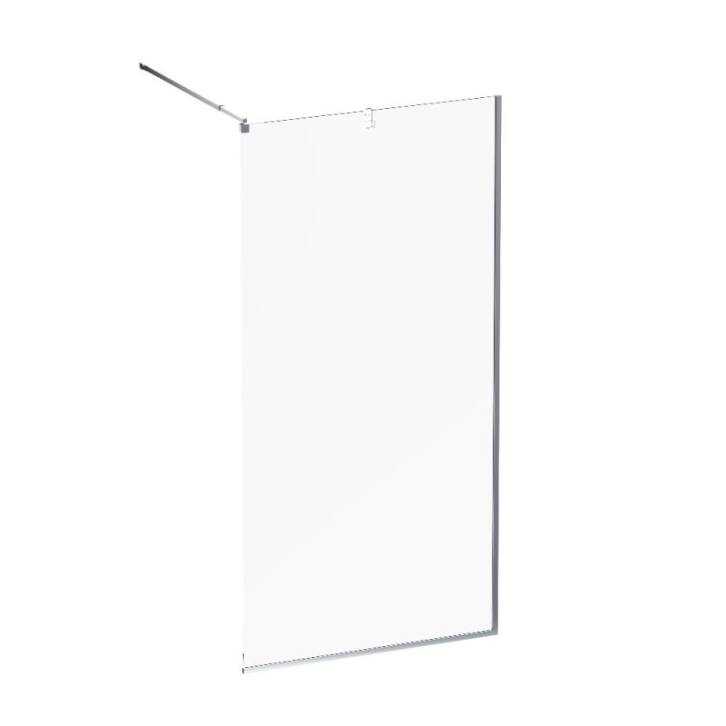 Душевая перегородка AM.PM Func 100 W84WI-100-F1-MTE профиль Хром матовый стекло прозрачное