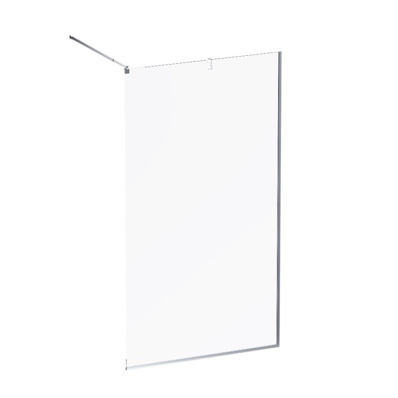 Душевая перегородка AM.PM Func 110 W84WI-110-F1-MTE профиль Хром матовый стекло прозрачное