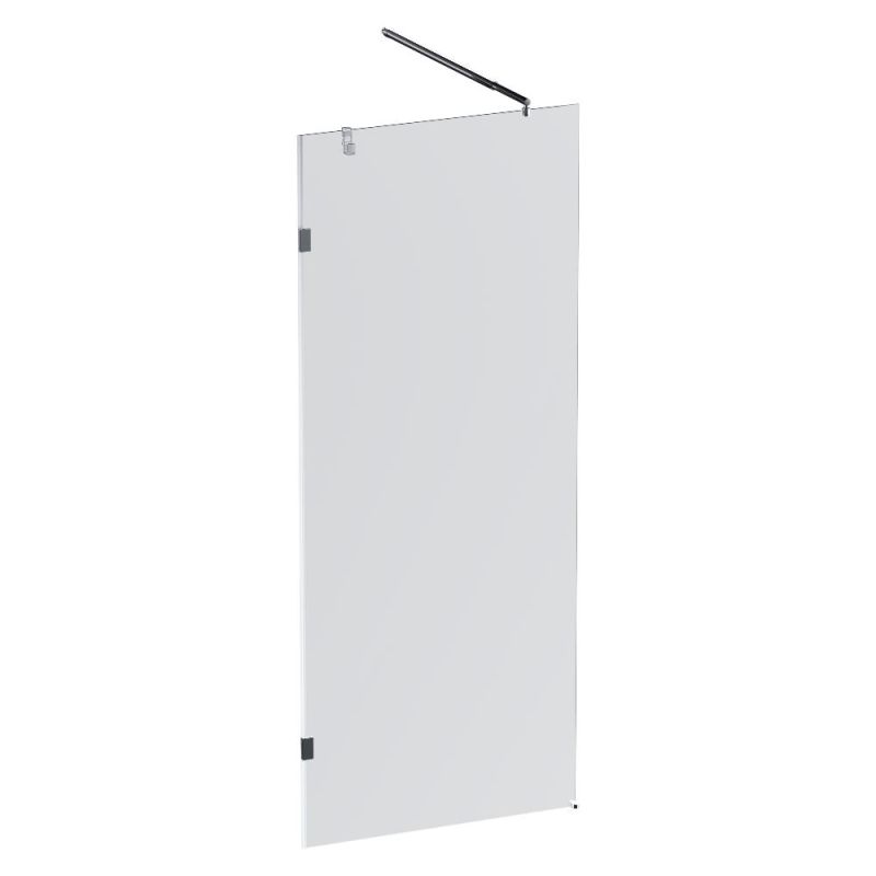 Душевая перегородка AM.PM X-Joy 80 W94WI-80-F1-MTE профиль Хром матовый стекло прозрачное