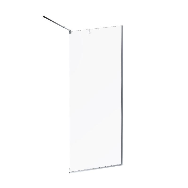 Душевая перегородка AM.PM Func 80 W84WI-80-F1-MTE профиль Хром матовый стекло прозрачное