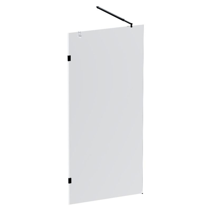 Душевая перегородка AM.PM X-Joy 90 W94WI-90-F1-BTE профиль Черный стекло прозрачное