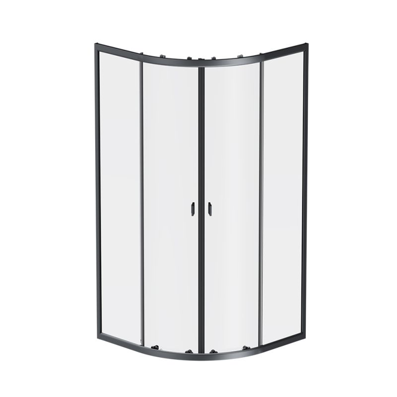 Душевой уголок AM.PM X-Joy Twin Slide 90х90 W88G-205-090BT64 профиль Черный матовый стекло прозрачное