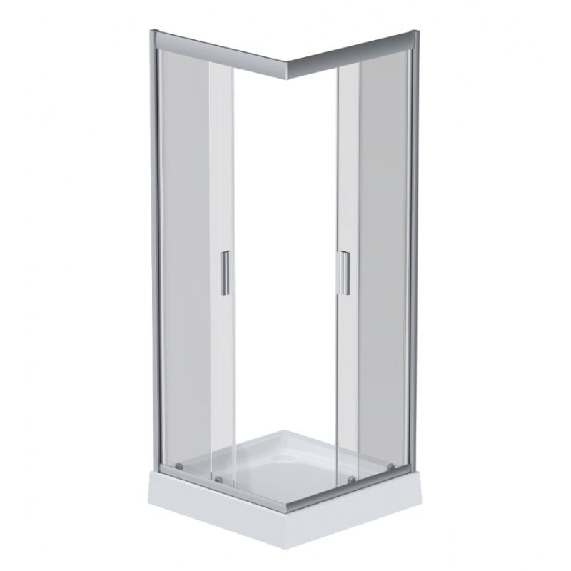 Душевой уголок AM.PM Gem 90х90 W90G-403-090MT профиль Серый стекло прозрачное