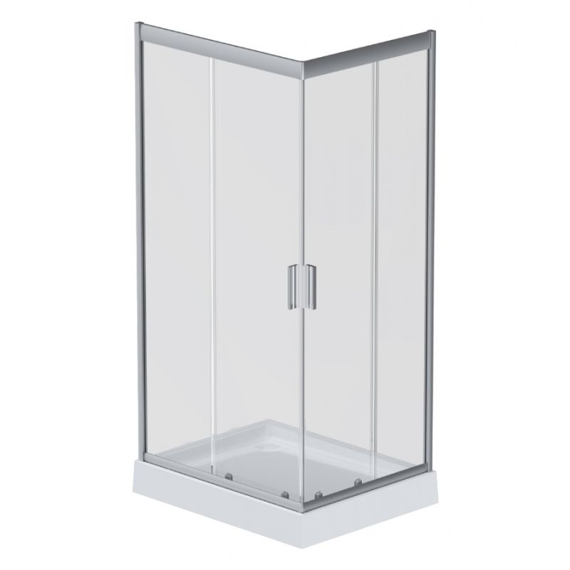 Душевой уголок AM.PM Gem 100х80 W90G-404-100280-MT профиль Хром матовый стекло прозрачное