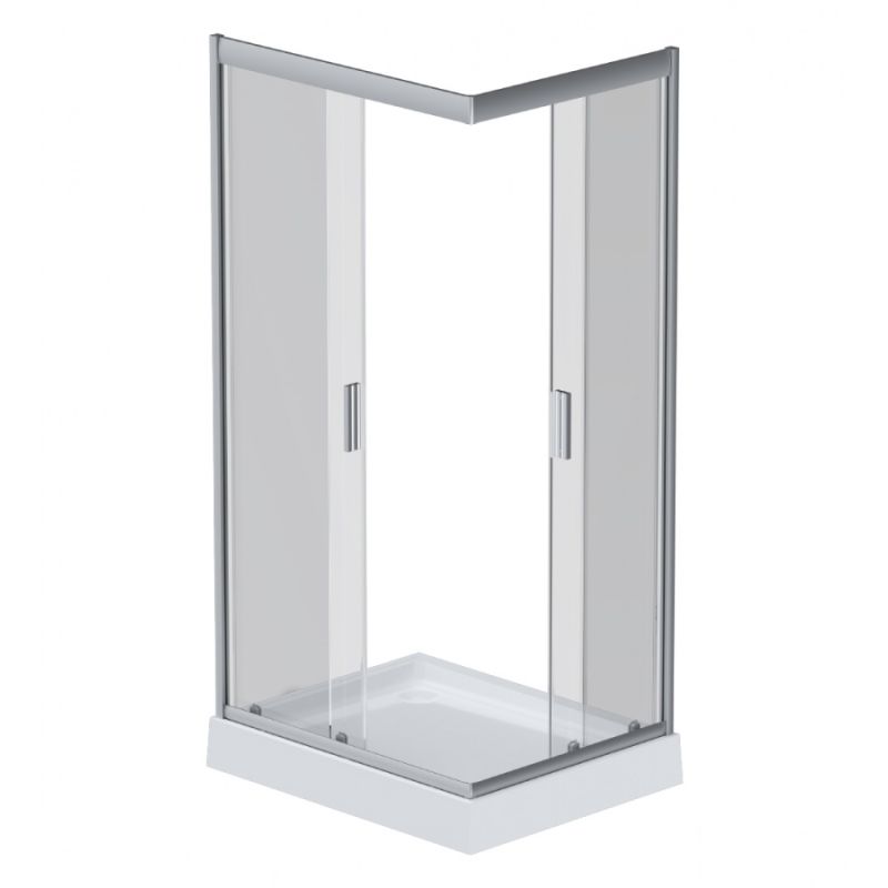 Душевой уголок AM.PM Gem 100х80 W90G-404-100280-MT профиль Хром матовый стекло прозрачное