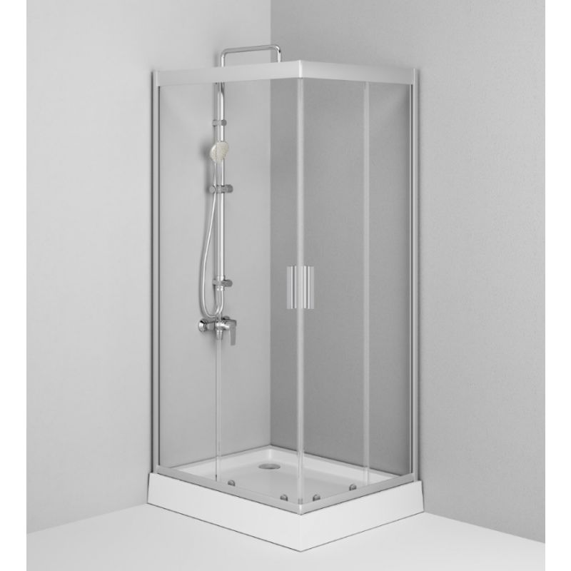 Душевой уголок AM.PM Gem 100х80 W90G-404-100280-MT профиль Хром матовый стекло прозрачное