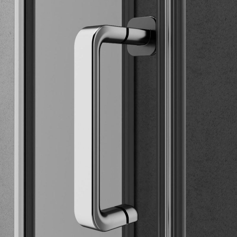 Душевой уголок AM.PM Like Solo Slide 120х80 W83G-302U120CT64 профиль Хром матовый стекло прозрачное