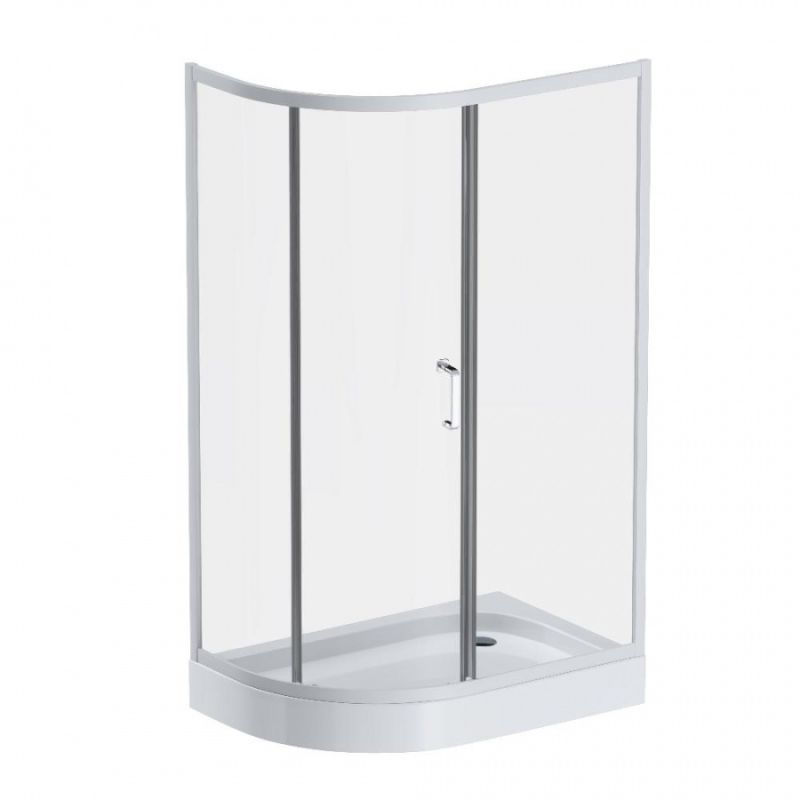 Душевой уголок AM.PM Like Solo Slide 120х80 W83G-302U120CT64 профиль Хром матовый стекло прозрачное