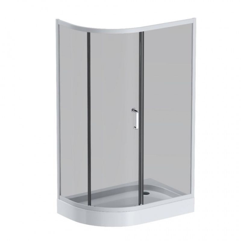 Душевой уголок AM.PM Like Solo Slide 120х80 W83G-302U120CG64 профиль Хром матовый стекло тонированное