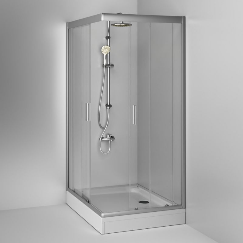 Душевой уголок AM.PM Gem 120x80 W90G-404-120280-MT профиль Хром матовый стекло прозрачное