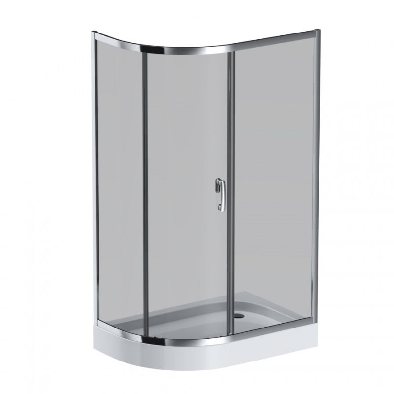 Душевой уголок AM.PM Like Solo Slide 120х80 W83G-302U120CG профиль Хром глянцевый стекло тонированное