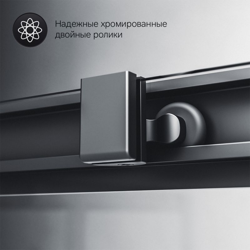 Душевой уголок AM.PM Gem S 120х80 W93G-404-120280-BT профиль Черный матовый стекло прозрачное