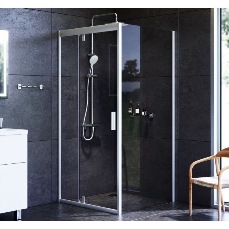 Душевой уголок AM.PM Gem 90х90 W90G-404-090MT профиль Серебро матовое стекло прозрачное