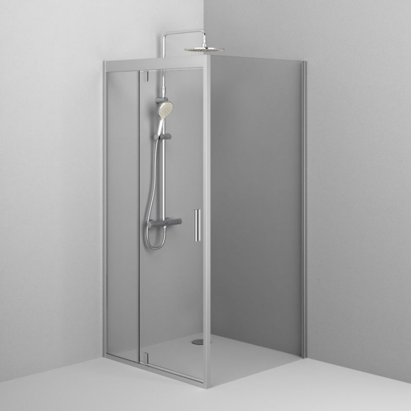 Душевой уголок AM.PM Gem 90х90 W90G-404-090MT профиль Серебро матовое стекло прозрачное