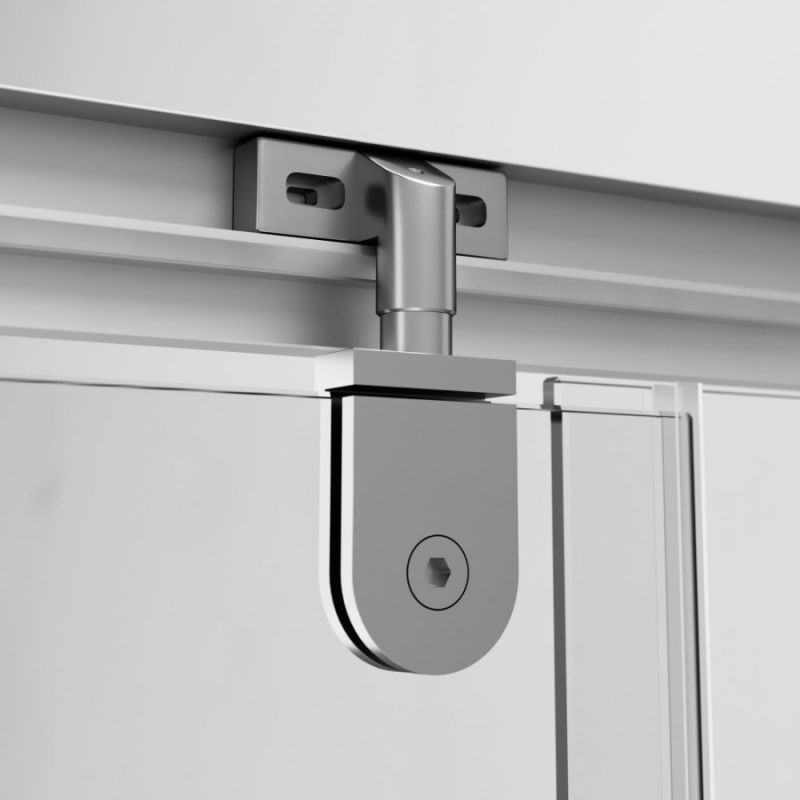 Душевой уголок AM.PM Gem 90х90 W90G-404-090MT профиль Серебро матовое стекло прозрачное