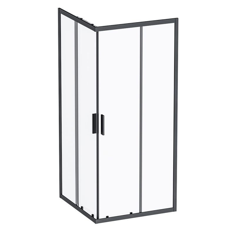 Душевой уголок AM.PM Gem S 90х90 W93G-403-090BT профиль Черный матовый стекло прозрачное