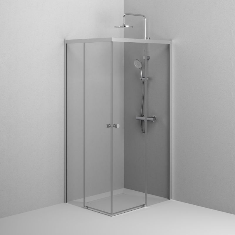 Душевой уголок AM.PM X-Joy 100х80 W94G-403-10080-MТ профиль Хром матовый стекло прозрачное