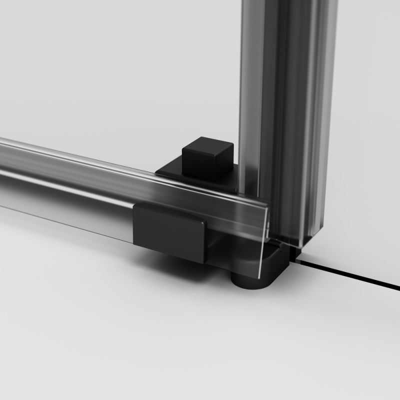 Душевой уголок AM.PM X-Joy 100х80 W94G-403-10080-BТ профиль Черный матовый стекло прозрачное