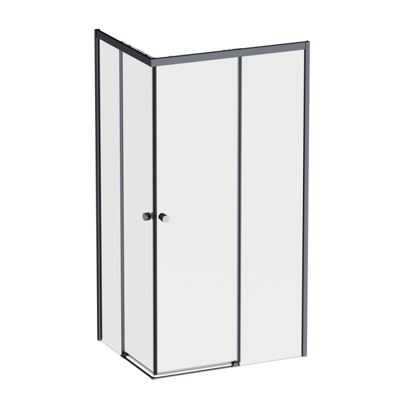 Душевой уголок AM.PM X-Joy 100х80 W94G-403-10080-BТ профиль Черный матовый стекло прозрачное