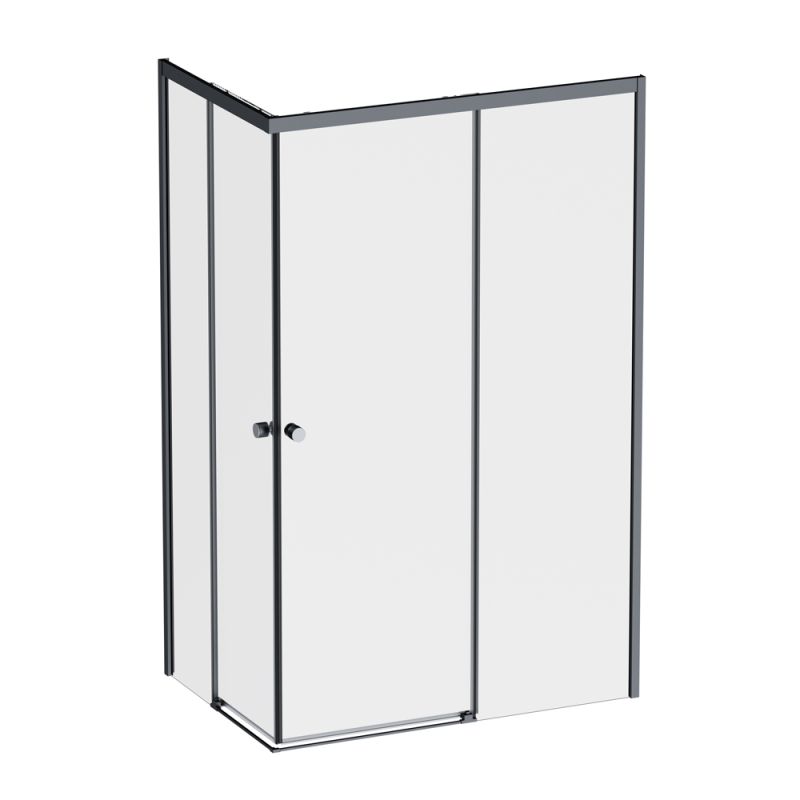 Душевой уголок AM.PM X-Joy 120х80 W94G-403-12080-BТ профиль Черный матовый стекло прозрачное