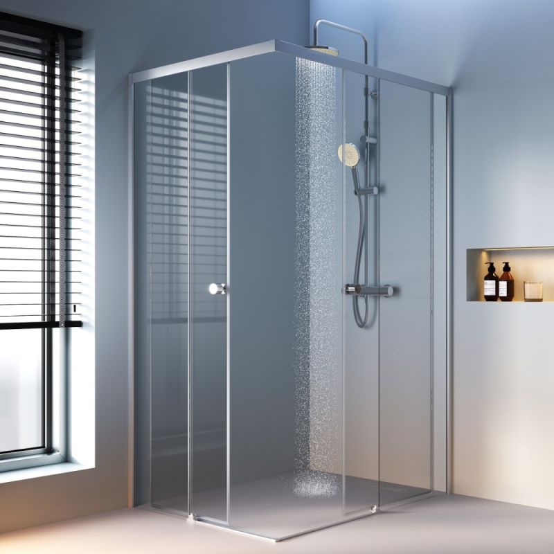 Душевой уголок AM.PM X-Joy 120х90 W94G-403-12090-MТ профиль Хром матовый стекло прозрачное