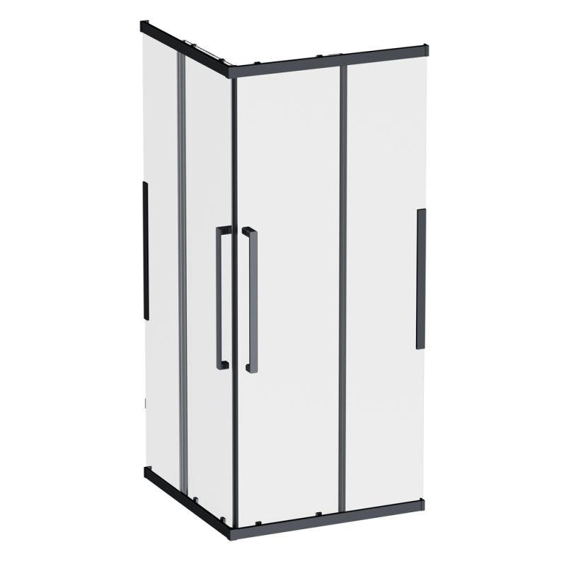 Душевой уголок AM.PM Func 90x90 W84G-403-9090-BТ профиль Черный матовый стекло прозрачное