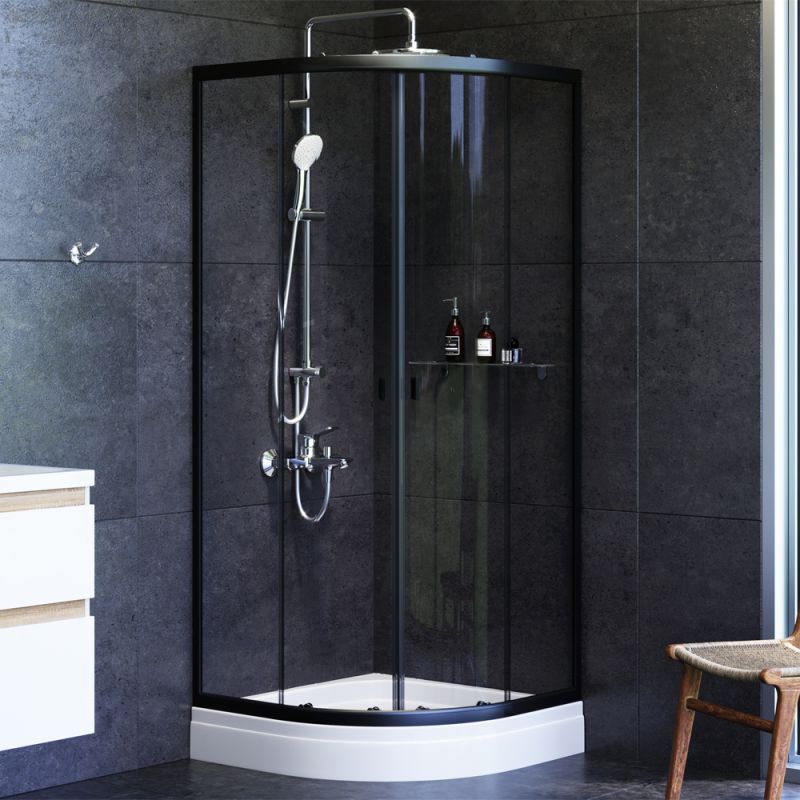 Душевой уголок c поддоном 80x80 AM.PM X-Joy W88E-205-080BT64 прозрачное стекло