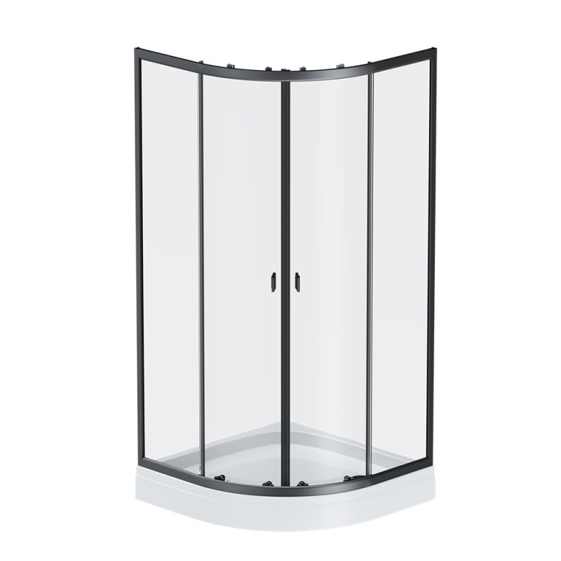 Душевой уголок с поддоном 90x90 AM.PM X-Joy W88E-205-090BT профиль черный