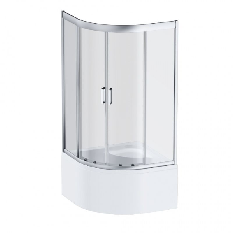 Душевой уголок AM.PM Gem W90G-401A090WT Профиль матовый хром, стекло прозрачно