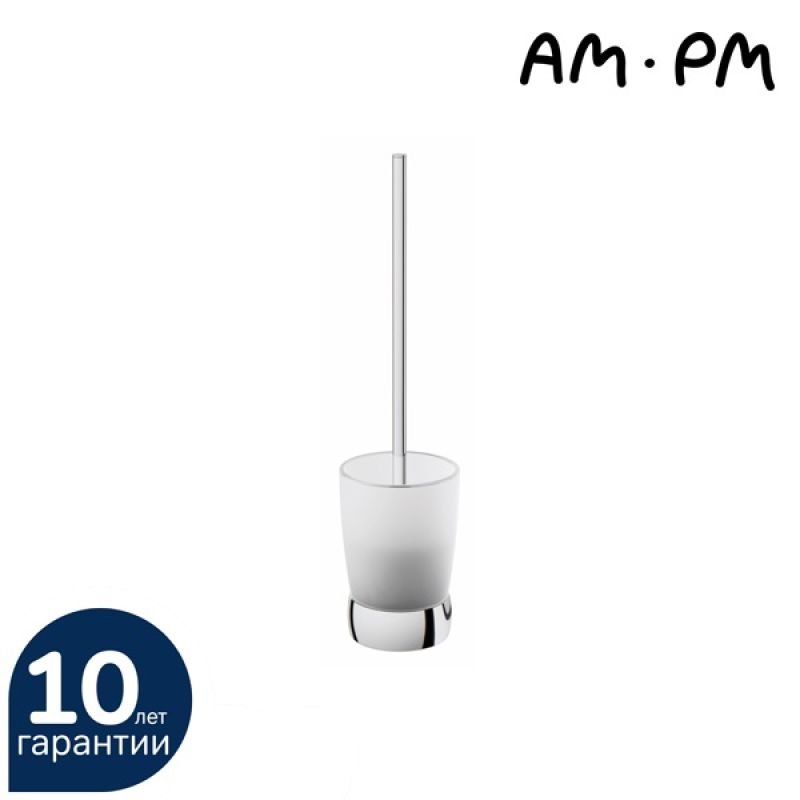 Ершик для унитаза AM.PM Sensation A3033200 хром/матовое стекло