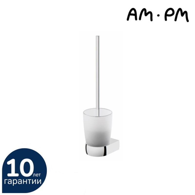 Ершик для унитаза AM.PM Sensation A3033300 хром/матовое стекло