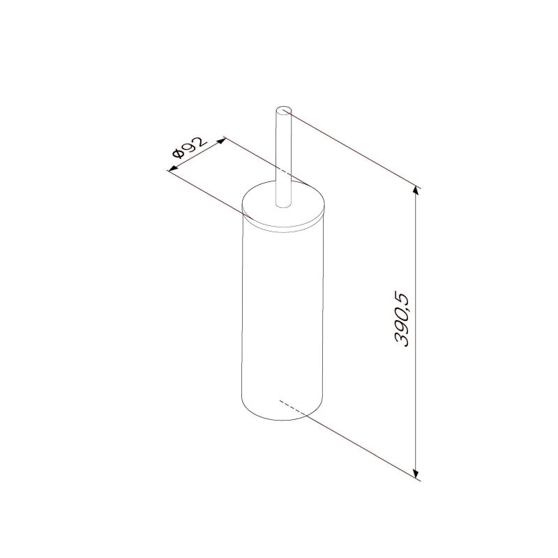 Ершик для унитаза AM.PM Sense L A7433500 Сталь