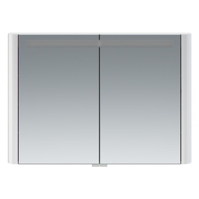 Зеркальный шкаф AM.PM Sensation 100 M30MCX1001WG с подсветкой Белый глянцевый