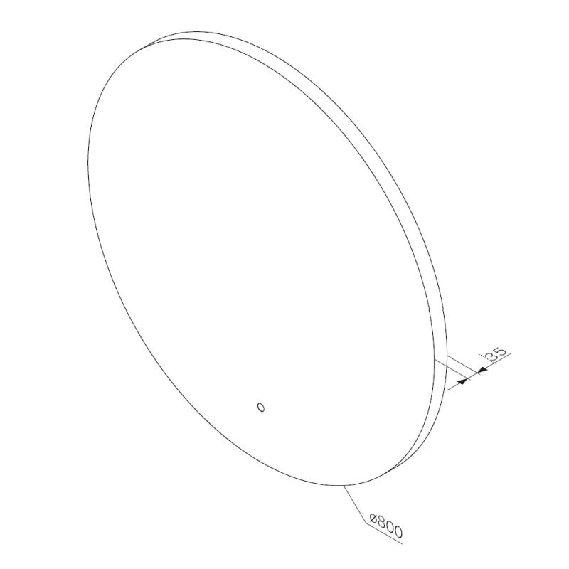 Зеркало AM.PM X-Joy 80 M85MOX40801S с подсветкой с ИК-сенсорным выключателем