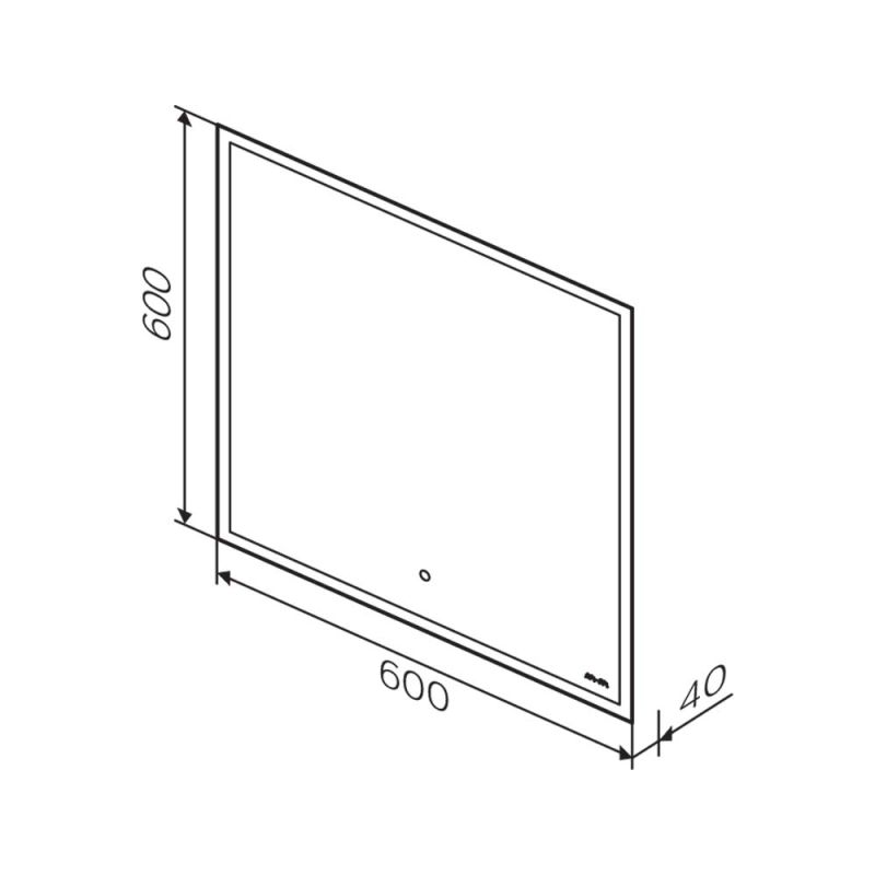 Зеркало AM.PM Spirit v2.0 60 M71AMOX0601SA с подогревом с подсветкой и сенсорным выключателем