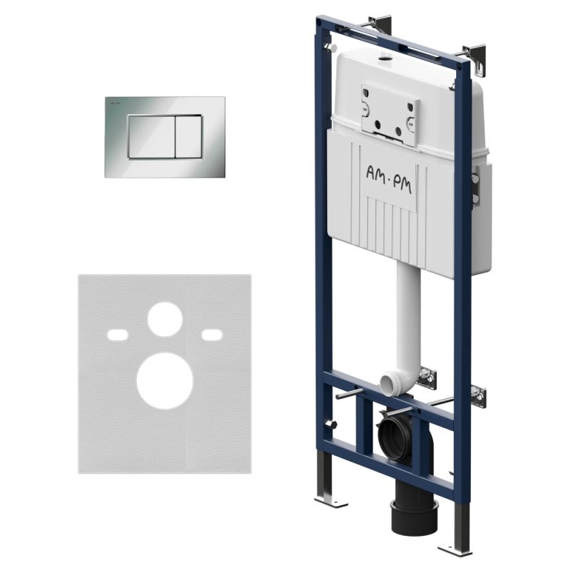 Инсталляция AM.PM Pro С I012707.0251 для унитаза с клавишей смыва Хром глянцевый