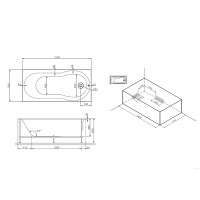 Каркас для ванны AM.PM X-Joy 150x70 W88A-150-070W-R Серый